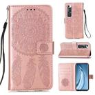 For Xiaomi Mi 10S Dream Catcher Printing Horizontal Flip Leather Case with Holder & Card Slots & Wallet & Lanyard(Rose Gold) - 1