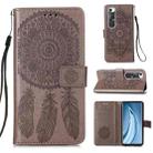 For Xiaomi Mi 10S Dream Catcher Printing Horizontal Flip Leather Case with Holder & Card Slots & Wallet & Lanyard(Grey) - 1