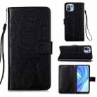 For Xiaomi Mi 11 Lite Dream Catcher Printing Horizontal Flip Leather Case with Holder & Card Slots & Wallet & Lanyard(Black) - 1