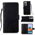 For Xiaomi Redmi Note 10 Pro / Note 10 Pro Max Dream Catcher Printing Horizontal Flip Leather Case with Holder & Card Slots & Wallet & Lanyard(Black) - 1