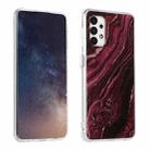 For Samsung Galaxy A32 4G Gold Sands Dual-side IMD Marble Pattern Acrylic + TPU Shockproof Case(Sands Purple) - 1