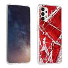 For Samsung Galaxy A32 5G Gold Sands Dual-side IMD Marble Pattern Acrylic + TPU Shockproof Case(Purple Red) - 1