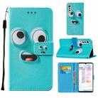 For LG Velvet 2 Pro Cross Texture Painting Pattern Horizontal Flip Leather Case with Holder & Card Slots & Wallet & Lanyard(Big-eye Monster) - 1