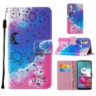 For Motorola Moto G30 / G10 / G10 Power Cross Texture Painting Pattern Horizontal Flip Leather Case with Holder & Card Slots & Wallet & Lanyard(Love Universe) - 1