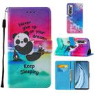 For Xiaomi Mi 10S Cross Texture Painting Pattern Horizontal Flip Leather Case with Holder & Card Slots & Wallet & Lanyard(Sleeping Panda) - 1