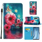 For Xiaomi Mi 10S Cross Texture Painting Pattern Horizontal Flip Leather Case with Holder & Card Slots & Wallet & Lanyard(Chrysanthemum) - 1