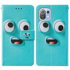 For Xiaomi Mi 11 Lite Cross Texture Painting Pattern Horizontal Flip Leather Case with Holder & Card Slots & Wallet & Lanyard(Big-eye Monster) - 2