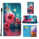 For Xiaomi Mi 11 Pro Cross Texture Painting Pattern Horizontal Flip Leather Case with Holder & Card Slots & Wallet & Lanyard(Chrysanthemum) - 1