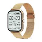 GT20 1.69 inch TFT Screen IP67 Waterproof Smart Watch, Support Music Control / Bluetooth Call / Heart Rate Monitoring / Blood Pressure Monitoring, Style:Steel Strap(Gold) - 1