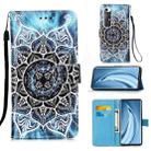 For Xiaomi Mi 10S Colored Drawing Pattern Plain Weave Horizontal Flip Leather Case with Holder & Card Slot & Wallet & Lanyard(Undersea Mandala) - 1
