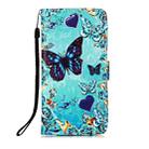 For Xiaomi Mi 11 Lite Colored Drawing Pattern Plain Weave Horizontal Flip Leather Case with Holder & Card Slot & Wallet & Lanyard(Caring Butterfly) - 2