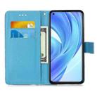 For Xiaomi Mi 11 Lite Colored Drawing Pattern Plain Weave Horizontal Flip Leather Case with Holder & Card Slot & Wallet & Lanyard(Waves And Sun) - 4