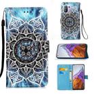 For Xiaomi Mi 11 Pro Colored Drawing Pattern Plain Weave Horizontal Flip Leather Case with Holder & Card Slot & Wallet & Lanyard(Undersea Mandala) - 1