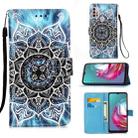 For Motorola Moto G30 / G10 / G10 Power Colored Drawing Pattern Plain Weave Horizontal Flip Leather Case with Holder & Card Slot & Wallet & Lanyard(Undersea Mandala) - 1