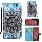 For Samsung Galaxy Xcover 5 Colored Drawing Pattern Plain Weave Horizontal Flip Leather Case with Holder & Card Slot & Wallet & Lanyard(Undersea Mandala) - 1