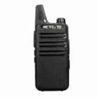 1 Pair RETEVIS RT622 EU Frequency 400-480MHz 16CHS Two Way Radio Handheld Walkie Talkie, EU Plug(Black) - 1