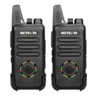 1 Pair RETEVIS RT22S US Frequency 22CHS FRS License-free Two Way Radio Handheld Walkie Talkie, US Plug(Black) - 1