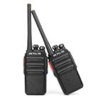 1 Pair RETEVIS H777S US Frequency 462.5500-462.7250MHz 16CHS FRS License-Free Two Way Radio Handheld Walkie Talkie, US Plug(Black) - 1