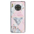 For Huawei Mate 30 Pro Hot Stamping Geometric Marble IMD Craft TPU Protective Case(Rhombus) - 3