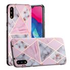 For Huawei P20 Hot Stamping Geometric Marble IMD Craft TPU Protective Case(Rhombus) - 1