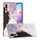 For Huawei P20 Pro Hot Stamping Geometric Marble IMD Craft TPU Protective Case(Pineapple) - 1