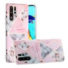For Huawei P30 Pro Hot Stamping Geometric Marble IMD Craft TPU Protective Case(Rhombus) - 1
