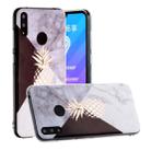 For Huawei Y6 (2019) Hot Stamping Geometric Marble IMD Craft TPU Protective Case(Pineapple) - 1