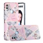 For Huawei Honor 10 Lite Hot Stamping Geometric Marble IMD Craft TPU Protective Case(Rhombus) - 1