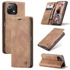 For Xiaomi Mi 11 Lite CaseMe 013 Multifunctional Horizontal Flip Leather Case, with Card Slot & Holder & Wallet(Brown) - 1