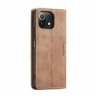 For Xiaomi Mi 11 Lite CaseMe 013 Multifunctional Horizontal Flip Leather Case, with Card Slot & Holder & Wallet(Brown) - 3