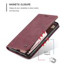For Xiaomi Mi 11 Lite CaseMe 013 Multifunctional Horizontal Flip Leather Case, with Card Slot & Holder & Wallet(Wine Red) - 5