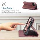 For Xiaomi Mi 11 Lite CaseMe 013 Multifunctional Horizontal Flip Leather Case, with Card Slot & Holder & Wallet(Wine Red) - 6