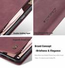 For Xiaomi Mi 11 Lite CaseMe 013 Multifunctional Horizontal Flip Leather Case, with Card Slot & Holder & Wallet(Wine Red) - 7
