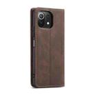 For Xiaomi Mi 11 Lite CaseMe 013 Multifunctional Horizontal Flip Leather Case, with Card Slot & Holder & Wallet(Coffee) - 3