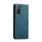 For Samsung Galaxy S21 FE CaseMe 013 Multifunctional Horizontal Flip Leather Case, with Card Slot & Holder & Wallet(Blue) - 3