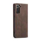For Samsung Galaxy S21 FE CaseMe 013 Multifunctional Horizontal Flip Leather Case, with Card Slot & Holder & Wallet(Coffee) - 3