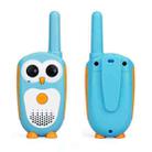 1 Pair RETEVIS RT30 0.5W EU Frequency 446.09375MHz 1CH Owl Shape Children Handheld Walkie Talkie(Sky Blue) - 2