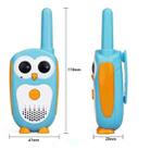 1 Pair RETEVIS RT30 0.5W EU Frequency 446.09375MHz 1CH Owl Shape Children Handheld Walkie Talkie(Sky Blue) - 3