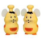 1 Pair RETEVIS RT30M 0.5W US Frequency FRS467 1CH Mouse Shape Children Handheld Walkie Talkie(Yellow) - 1