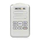 RETEVIS RT20 2W 400-470MHz 16CHS Mini FM Radio Two Way Radio Walkie Talkie, EU Plug(Silver) - 1