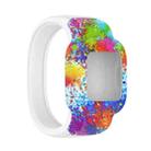 For Garmin Vivofit JR3 No Buckle Silicone Printing Watch Band, Size:S(Painted) - 1