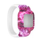 For Garmin Vivofit JR3 No Buckle Silicone Printing Watch Band, Size:S(Starry Sky) - 1