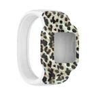 For Garmin Vivofit JR3 No Buckle Silicone Printing Watch Band, Size:L(Leopard) - 1