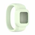 For Garmin Vivofit JR3 No Buckle Silicone Pure Color Watch Band, Size:S(Green) - 1