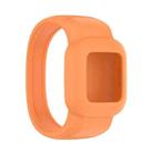 For Garmin Vivofit JR3 No Buckle Silicone Pure Color Watch Band, Size:S(Orange) - 1