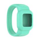 For Garmin Vivofit JR3 No Buckle Silicone Pure Color Watch Band, Size:S(Teal) - 1