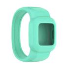For Garmin Vivofit JR3 No Buckle Silicone Pure Color Watch Band, Size:L(Teal) - 1