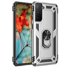 For Samsung Galaxy S21 FE Shockproof TPU + PC Protective Case with 360 Degree Rotating Holder(Silver) - 1
