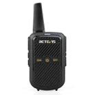 RETEVIS RT15 400-470MHz 16CHS Mini Two Way Radio Walkie Talkie, EU Plug(Black) - 1