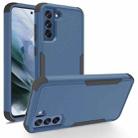 For Samsung Galaxy S21 FE TPU + PC Shockproof Protective Case(Royal Blue + Black) - 1